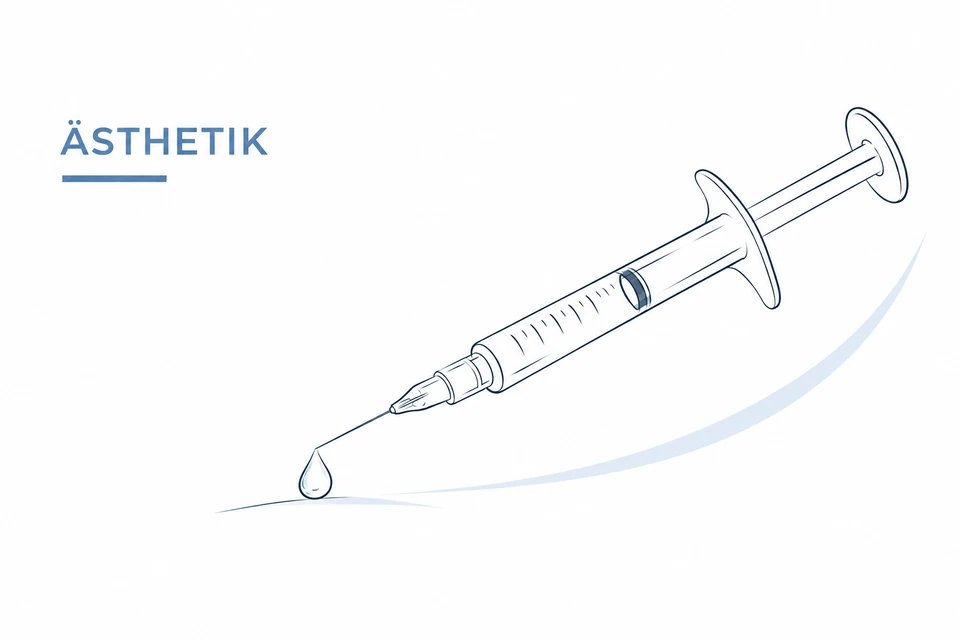 Illustration Hyaluronsäure, Bereich Ästhetik